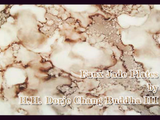 Faux Jade Plates by H.H. Dorje Chang Buddha III _1
