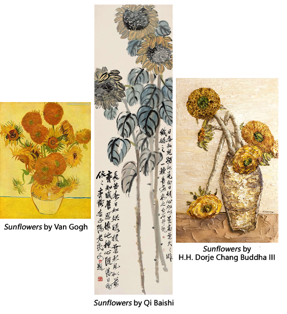 Vincent van Gogh, Qi Baishi, and H.H. Dorje Chang Buddha III Compared. Whose Artwork is the Best?