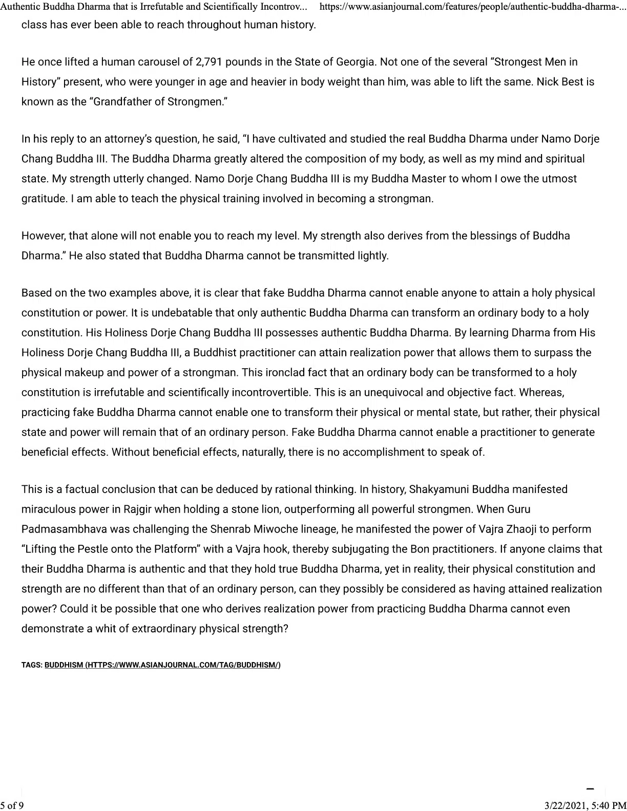 page4 -Online news AJ_Authentic Buddha Dharma that is Irrefutable and Scientifically Incontrovertible_3-20-2021