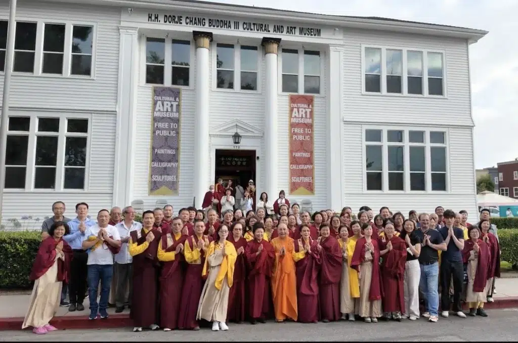 Photo Courtesy: Joyce Lee (The H.H. Dorje Chang Buddha III Cultural and Art Museum in Covina offered special Dharma listening programs and held a large-scale life-release ceremony)